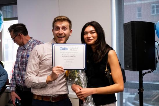 Daniel Kent, M25, and Isabella Stettler, M25, won the award for "most challenging couples match." Photo: Alonso Nichols