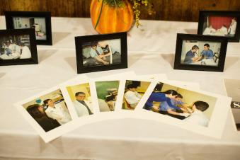10/14/2017 - Malden, Mass. - The 20th Anniversary Open House was held on Saturday, October 14, 2017 for Sharewood Medical Center at St. Paul's Church. The medical center is a student owned clinic providing free healthcare to the undeserved communities of Greater Boston. It is funded completely by donations. (Jake Belcher/Tufts University)