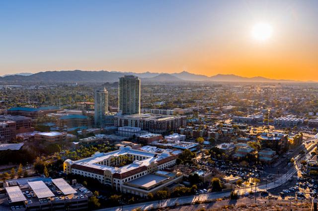Overlook of Phoenix downtown