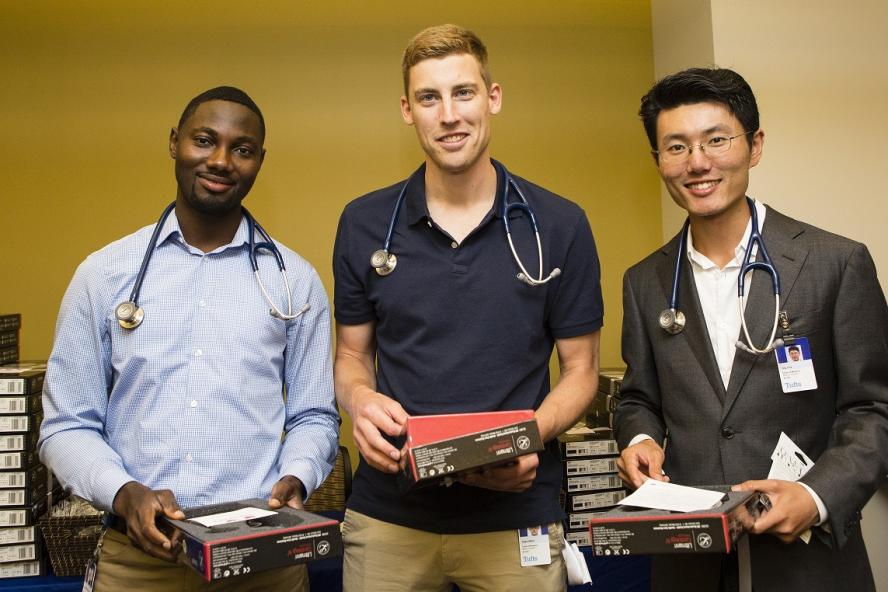 Three medical students