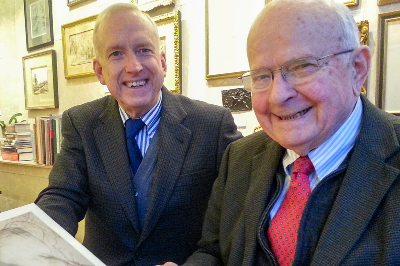 Steven Law (left) and Donald Stroud, MD, M48.