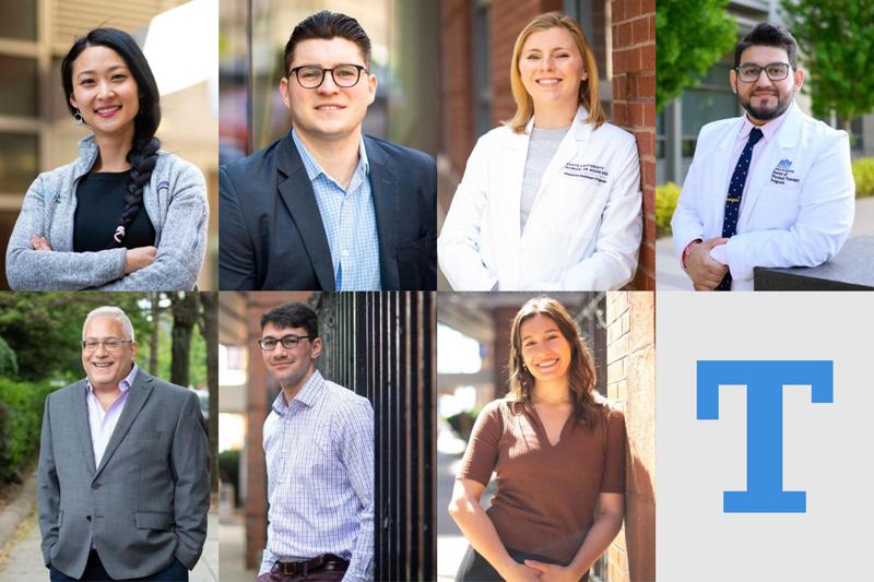 Collage of headshots of featured students