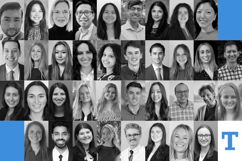 Collage of headshots of featured students