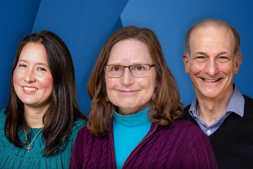 (From left) Bree Aldridge, Joan Mecsas, Ralph Isberg