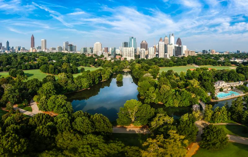 Atlanta's skyline view