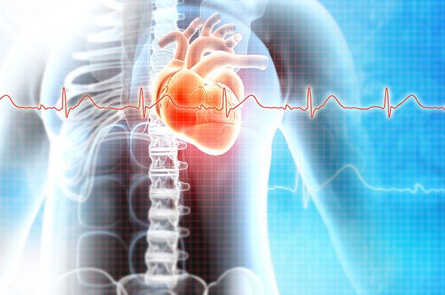 A graphic image depicting heart failure