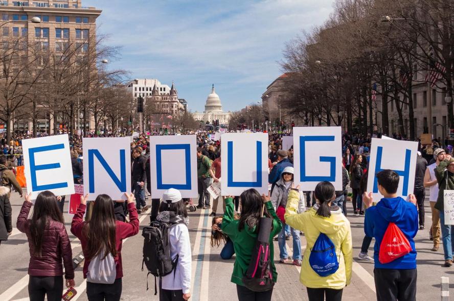 A protest against gun violence in Washington, D.C.