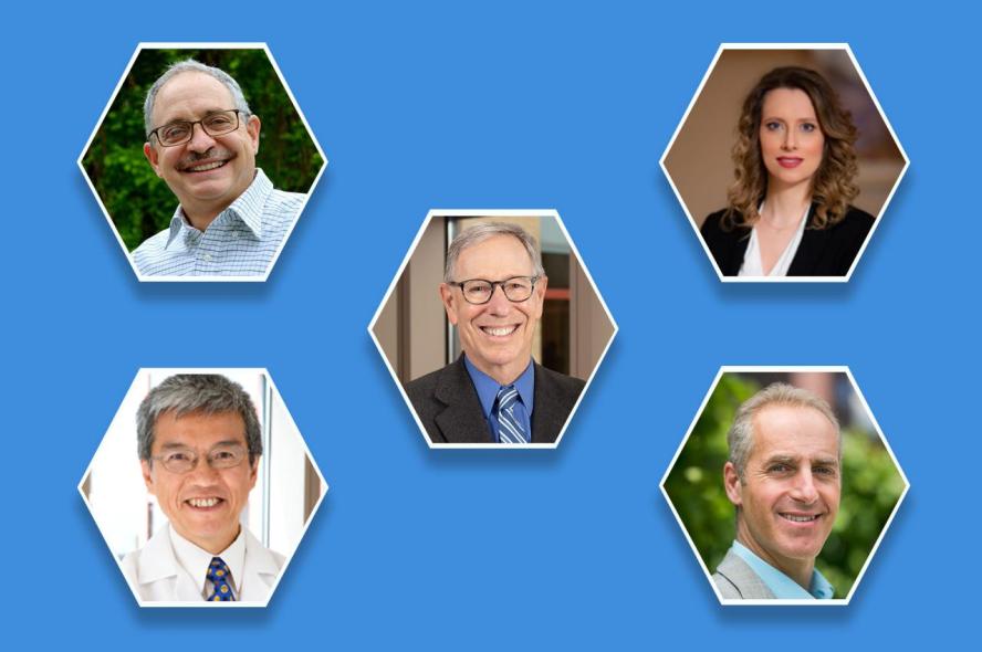 five faculty members making a list of the top researchers in the world