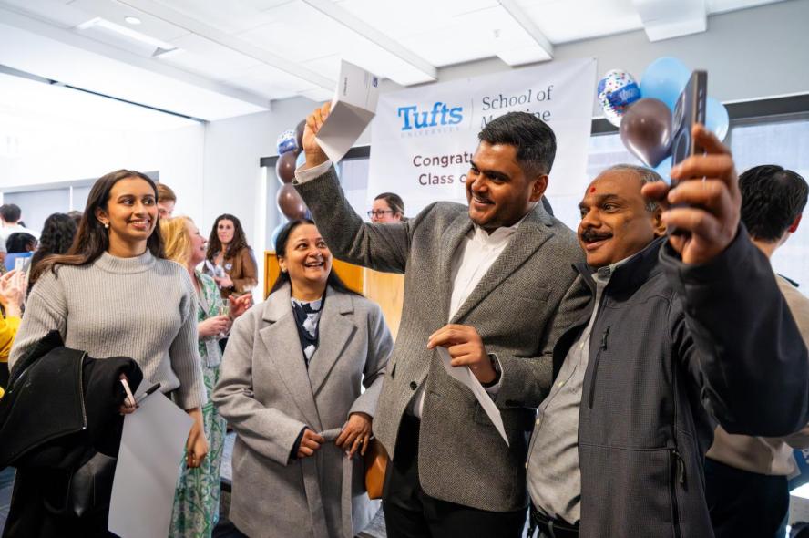 Match Day celebration at Tufts University School of Medicine