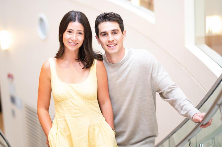 Shannon Steines, M26, and Aidan Welsh, A22, M26,