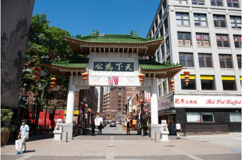  The iconic archway entrance to Boston's Chinatown neighborhood. Photo: Alonso Nichols 