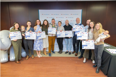 Maine Track M25 students who matched at MaineHealth Maine Medical Center celebrate. Left to right: Hannah Slattery, Mariah Milazzo, Julia Greenwald, Annika Williams, Austin Steward, Anne Mullin, Zack Gauthier, Joshua Parbs, Tyler Hinckley, Beanie O’Shea and Camille Lubetkin