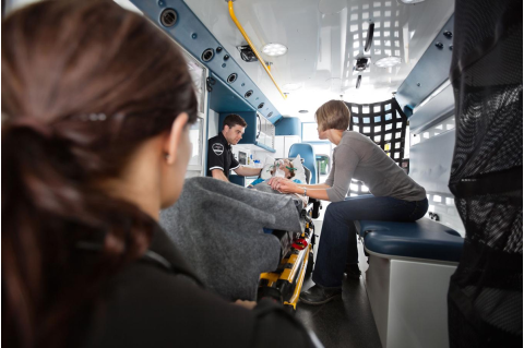 EMS professionals are trained to recognize signs of stroke. If a stroke is suspected, they bring the patient to the nearest hospital certified as a stroke center. Photo: Shutterstock