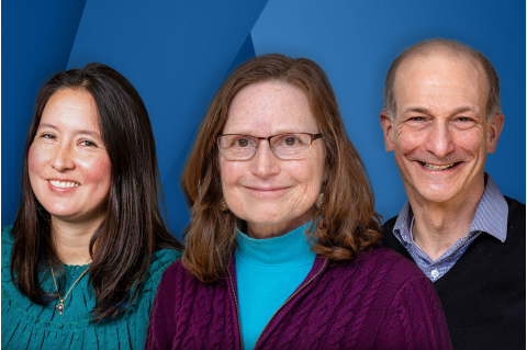 (From left) Bree Aldridge, Joan Mecsas, Ralph Isberg