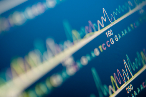 Image of genetic testing data
