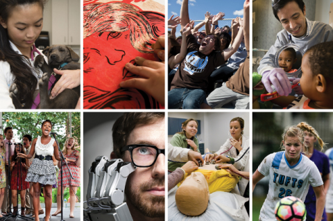 Eight thumbnails of Giving Tuesday participants